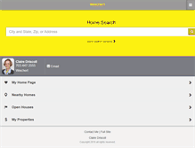Tablet Screenshot of clairedriscoll.com